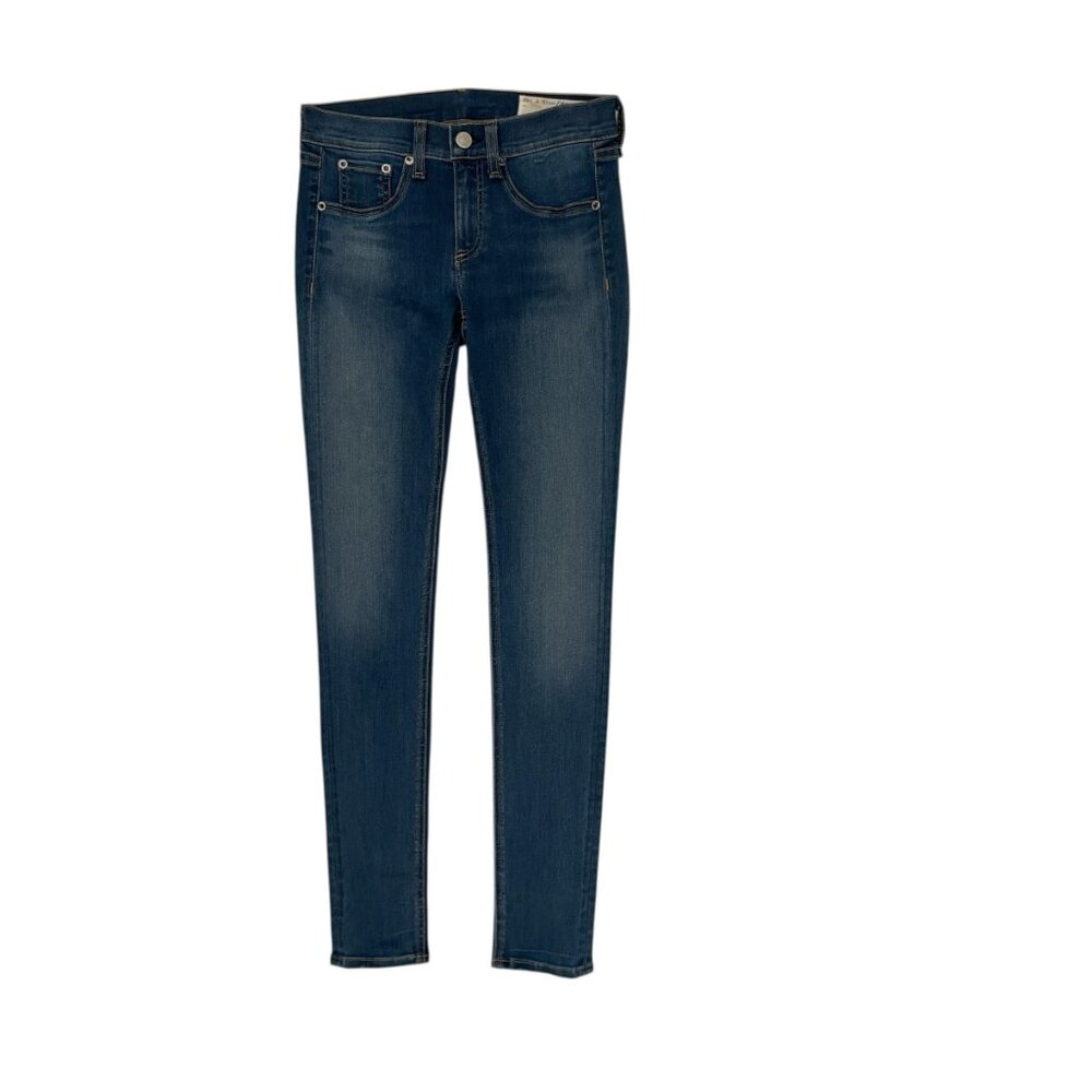 Rag and Bone Women's Skinny Mid-Rise Ankle 5-Pocket Denim Jeans Size 26 x 30"
